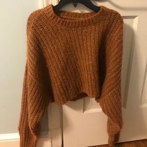 Brown Cropped Sweater